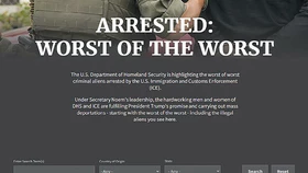 체포 불체자 검색 웹사이트 공개