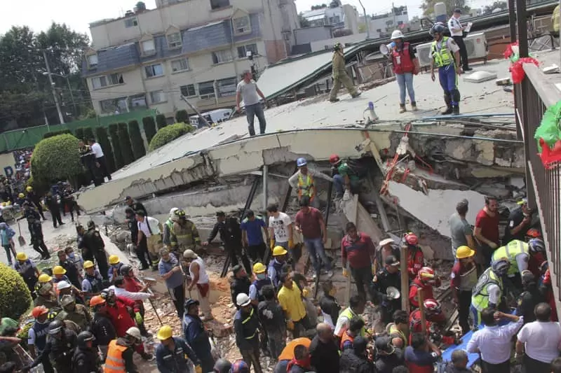 <사진> 멕시코 강도 7.1 지진...사망 217명