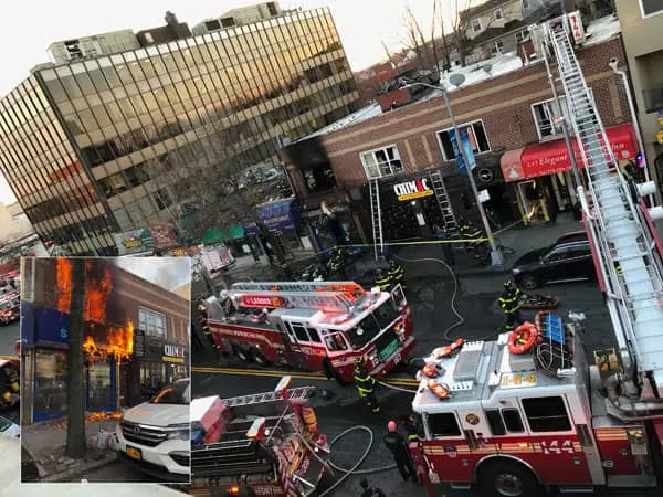 뉴욕 베이사이드 한인상가 화재…2명 중상