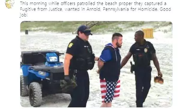 재개장 해변서 바람 쐬다 살인용의자 경찰에 덜미
