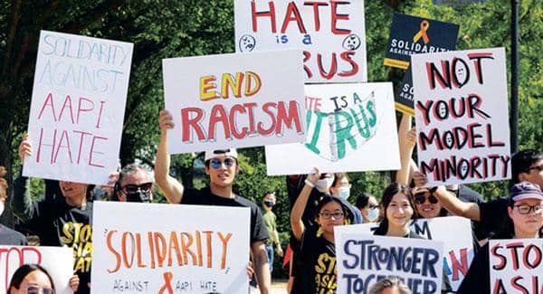  아시안 대상 증오범죄의 심각성에 대처하기 위해 전국적으로 아시아계 커뮤니티의‘증오 중단’ 촉구 시위가 불길처럼 일었다. [로이터]