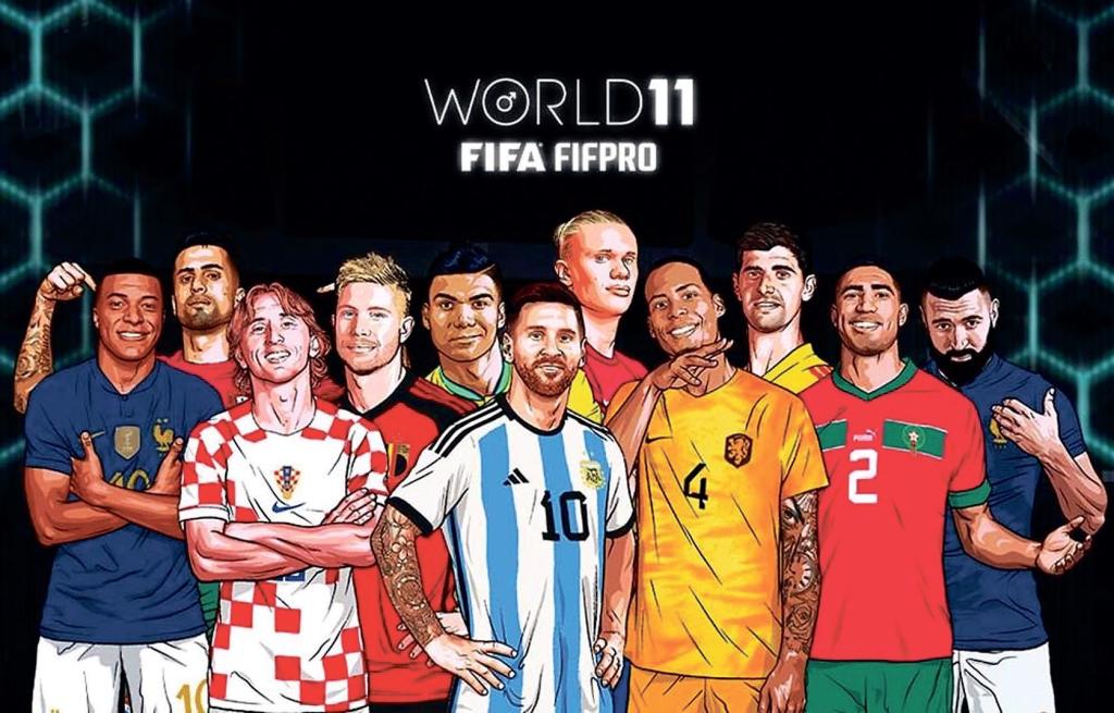 국제축구연맹과 국제축구선수협회가‘월드 베스트 11’에 메시 등을 선정했다. <국제축구선수협회 홈페이지 캡처>
