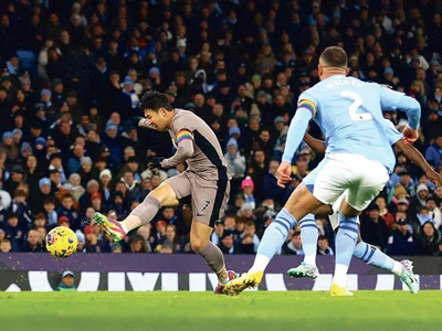 손흥민 득점→자책골→도움…토트넘, 맨시티와 극적 무승부(3-3)