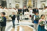 교황 성탄절 미사… 한복 입은 어린이 등 축복