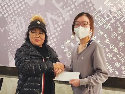 마영애평양순대 대표 학생 3명에 장학금 전달