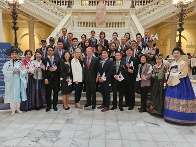 주청사에서 미주한인의 날 기념행사 열려