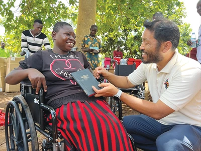 샬롬장애인선교회 ‘사랑의 휠체어 보내기’ 재개