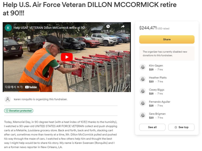 "이제 은퇴하셔도 돼요" 카트정리 알바 90세에 기부금 '밀물'