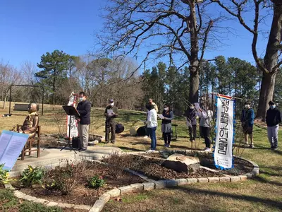 NC 풍물패, 애틀랜타 소녀상 앞 삼일절 기념식 개최