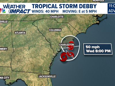 조지아 벗어난 '데비'... 한시름 놨다