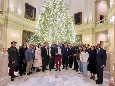 세계아시안법기관자문위원회, 주청사에서 선포식 거행