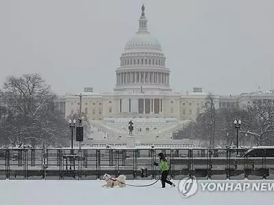 워싱턴 등 동부 폭설…항공편 결항·빙판길 사고 잇따라