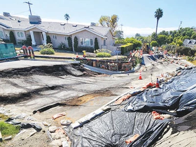 심상찮은 팔로스버디스… 지반 이동 가속화