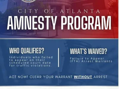 애틀랜타시, 교통사범 체포영장 사면
