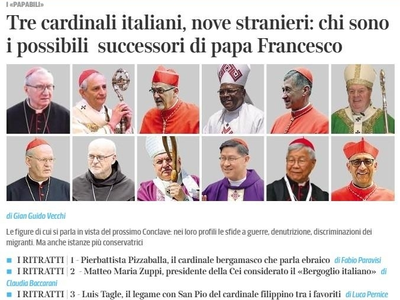 차기 교황 후보 12명에 유흥식 추기경