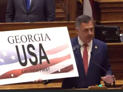 조지아 ‘아메리카 퍼스트’ 차량 번호판 발급