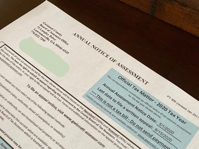 귀넷 2025년 재산평가서 발송 시작