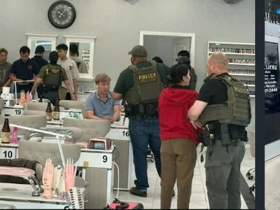 캅 네일살롱서 불법취업 혐의 12명 체포