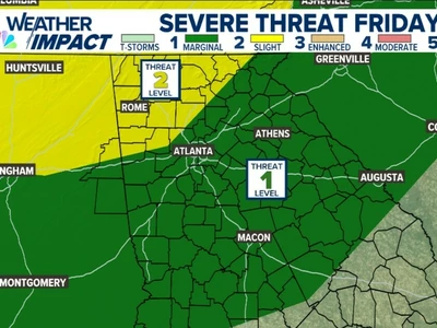 주말 애틀랜타 전역 폭풍우 주의보