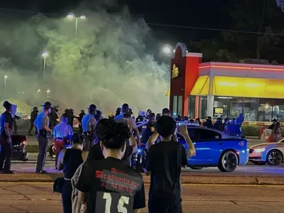 뷰포드 Hwy서 이민단속 항의시위...시위대·경찰 충돌