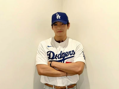 BTS 뷔, LA다저스 홈경기 시구