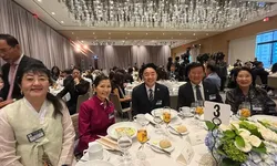 김기환 회장, 이 대통령 재미동포 간담회 참석