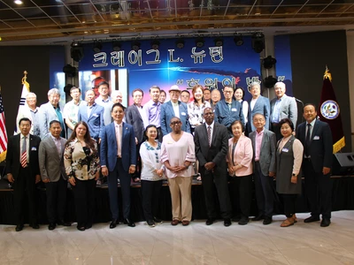 한인사회, 뉴턴 노크로스 시장 후원회 열어