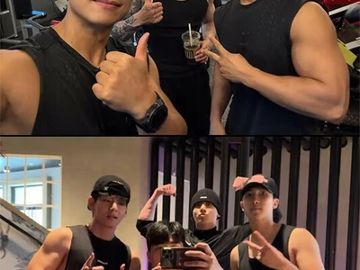 김종국 뺨쳤다!..방탄소년단 뷔·RM, 역대급 ‘벌크업’