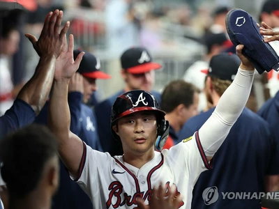 MLB 애틀랜타 김하성, 10경기 연속 안타…팀은 9연승 행진