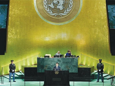 이재명 대통령 유엔총회 ‘한반도 평화구상’ 연설