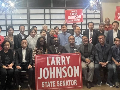 한인사회 래리 존슨 후보 후원회 열려