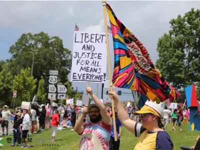 주말 애틀랜타 또다시 ‘노 킹스’ 시위