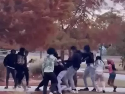 대낮 경찰서 옆서 청소년들 집단폭행