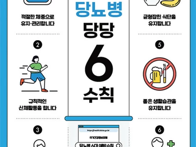 매일 10분만 바꿔도… 당뇨 예방 6대 생활수칙