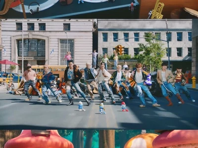 세븐틴, 스머프와 협업한 '음악의 신' 뮤직비디오 공개