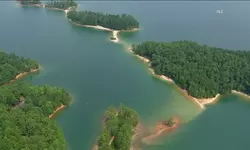 사라지는 레이크 레이니어 섬들