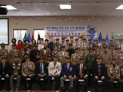 월남전 유공자회 연말 정기모임 가져