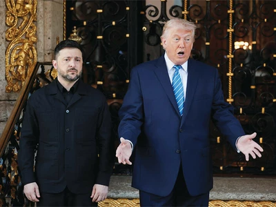 젤렌스키, 트럼프와 ‘마러라고 담판’… 러는 무력시위