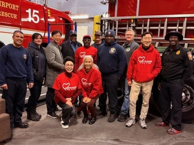 중앙교회 지역 공공기관에 후원금 전달