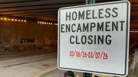 애틀랜타시 노숙자촌 강제 철거 시작