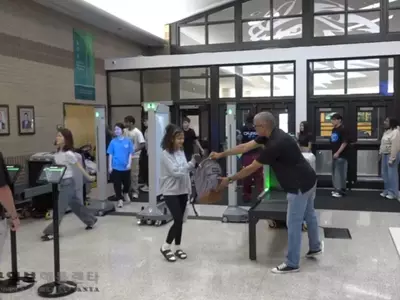 귀넷 중∙고교 무기탐지 시스템 설치 완료