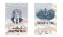 국무부, 트럼프 얼굴 새긴 '한정판 여권' 발급