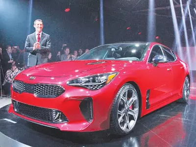 기아 스포츠 세단‘스팅어’세계 최초 공개