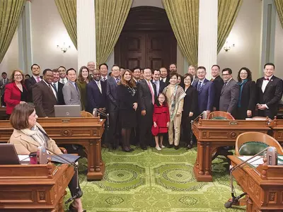 〈사진〉가주의회 '미주한인의 날' 결의