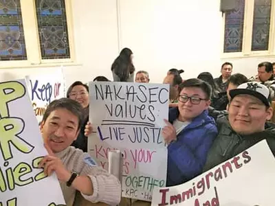 한인단체, 이민자 집회 참가