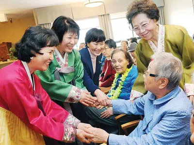 〈사진〉3·1여성동지회, 한인노인 위문