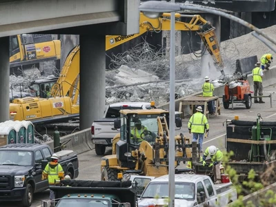 I-85 '교각 붕괴 구간' 6월 중순 재개통