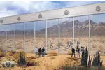 국경장벽에 태양열판·모노레일·부비트렙