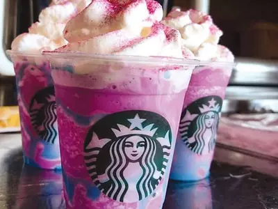 스타벅스‘유니콘 프라프치노’열풍