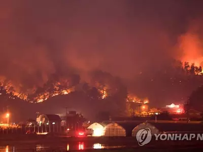 〈사진〉꺼지지 않은 강릉 산불